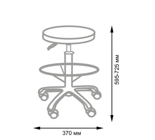Стул мастера АСТЕК высокий