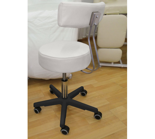 Стул мастера «Монро» на черном пластмассовом каркасе