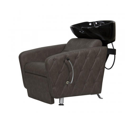 Парикмахерская мойка МД-123 с регулировкой ножной части, прострочкой и утяжкой