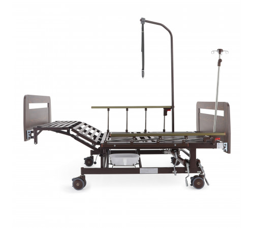 Кровать механическая Е-45А (ММ-5128Н-02) с боковым переворачиванием, туалетным устройством и функцией «кардиокресло»
