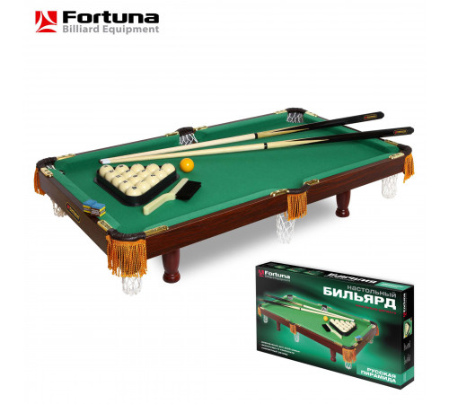 Бильярдный стол Fortuna Русская пирамида 3фт с комплектом аксессуаров