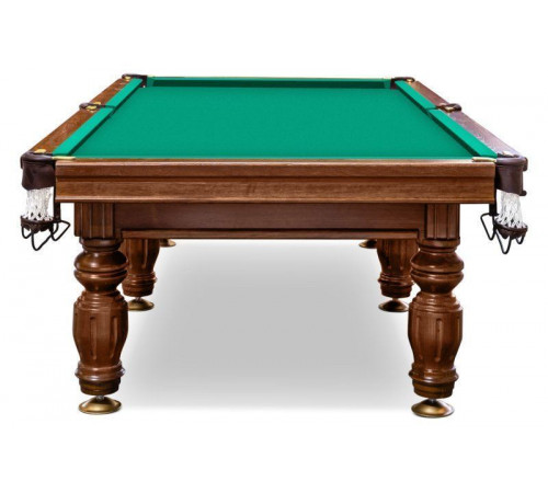 Бильярдный стол для пирамиды "Печора" (8 футов, 6 ног, под шар 60мм, 25мм камень) борта ясень