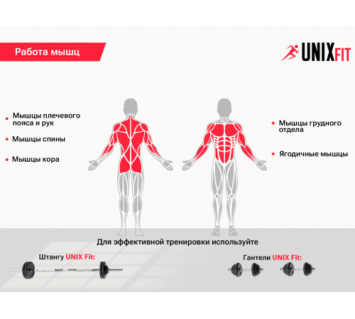Скамья силовая универсальная UNIX Fit BENCH 130P