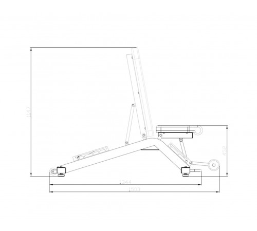 Скамья универсальная DFC D2301