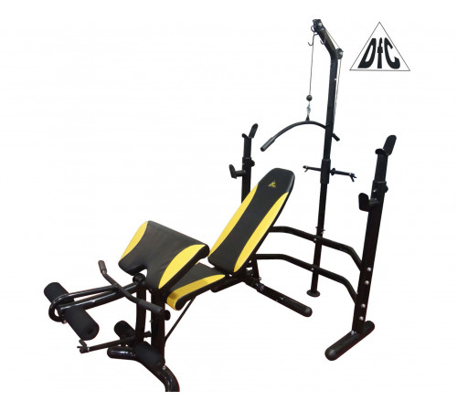 Скамья со стойками под штангу DFC D780