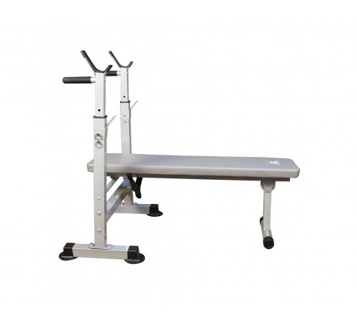 Скамья со стойками под штангу DFC складная DKF01