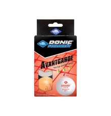 Мячики для н/тенниса DONIC AVANTGARDE 3* 40+, 6 штук, белый + оранжевый