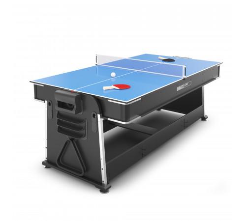 Игровой стол UNIX Line Трансформер 4 в 1 (204х112 cм) Black