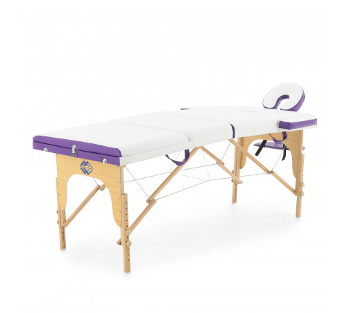 Массажный стол складной деревянный  JF-AY01 3-х секционный (светлая рама)
