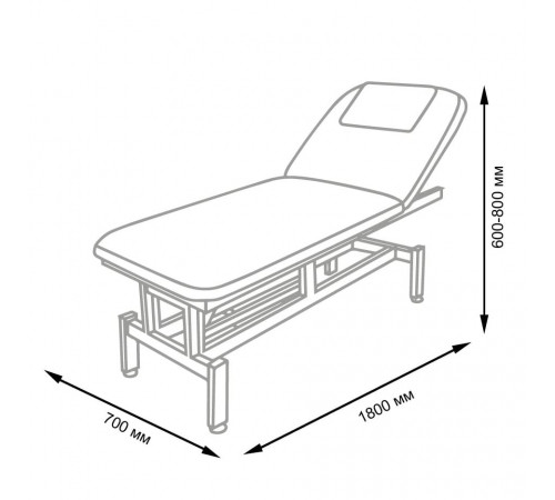 Массажный стол многофункциональный электрический Элегия-1А (МД-837), 1 мотор