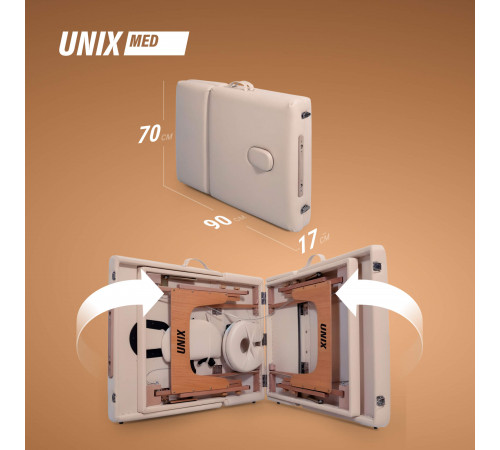 Массажный стол UNIX Премиум / Premium кремовый