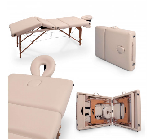 Массажный стол UNIX Премиум / Premium кремовый