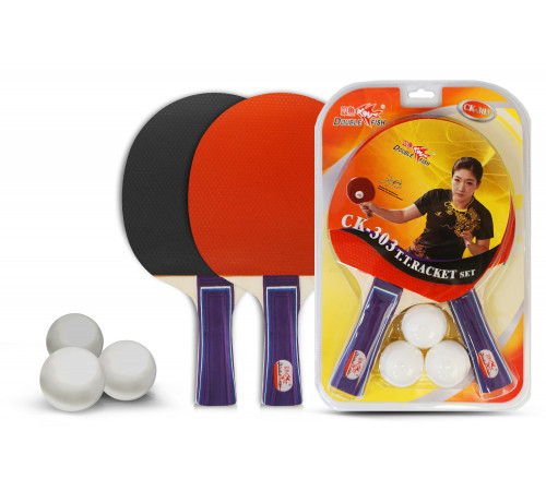 Набор для н/т Double Fish 2 ракетки и 3 мяча (303)