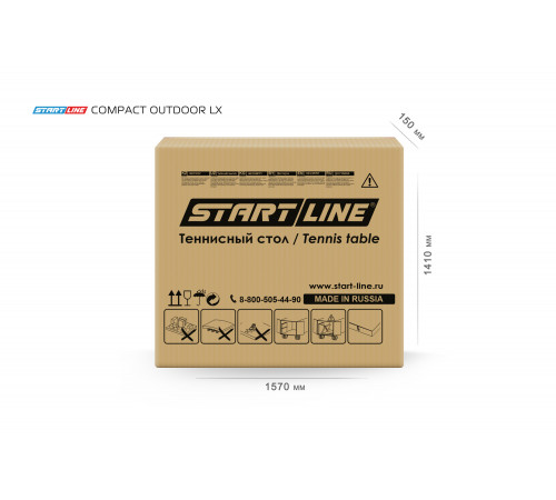 Теннисный стол Compact-2 LX Всепогодный Black